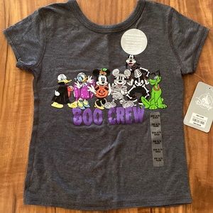 Disney Halloween “Boo Crew” Girls Short Sleeve Shirt XXS 2/3
